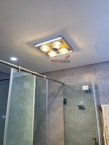phòng tắm bao nhiêu m2 thì nên dùng đèn sưởi âm trần