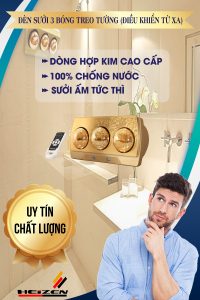 đèn sưởi treo tường Heizen có tốn điện không