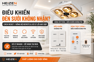 điều khiển đèn sưởi không nhận