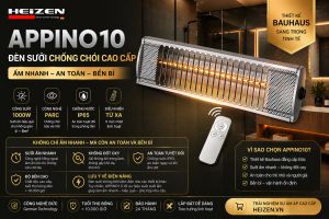 APPINO10 vs APPINO15 vs APPINO20: So sánh đèn sưởi chống chói cao cấp – chọn loại nào?
