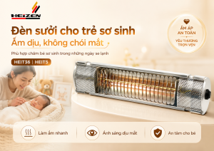 đèn sưởi cho trẻ sơ sinh