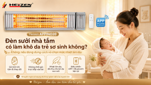 đèn sưởi có làm khô da trẻ sơ sinh không