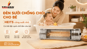 đèn sưởi chống chói cho bé