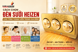 chọn đèn sưởi Heizen