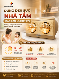 Dùng Đèn Sưởi Nhà Tắm Bao Lâu