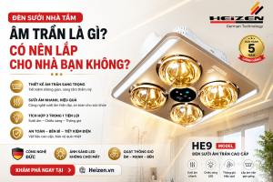 đèn sưởi nhà tắm âm trần