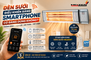 Đèn Sưởi Điều Khiển Bằng Smartphone Có Đáng Dùng Không?