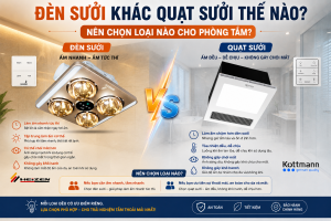 Đèn Sưởi Khác Quạt Sưởi Thế Nào? Nên Chọn Loại Nào?