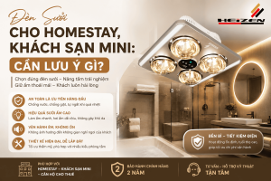 Đèn Sưởi Cho Homestay, Khách Sạn Mini: Cần Lưu Ý Gì?