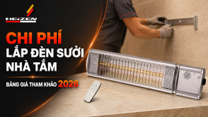 Chi Phí Lắp Đèn Sưởi Nhà Tắm Bao Nhiêu Năm 2026?