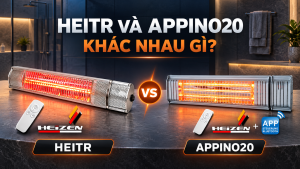 So sánh đèn sưởi Heizen HEITR và APPINO20
